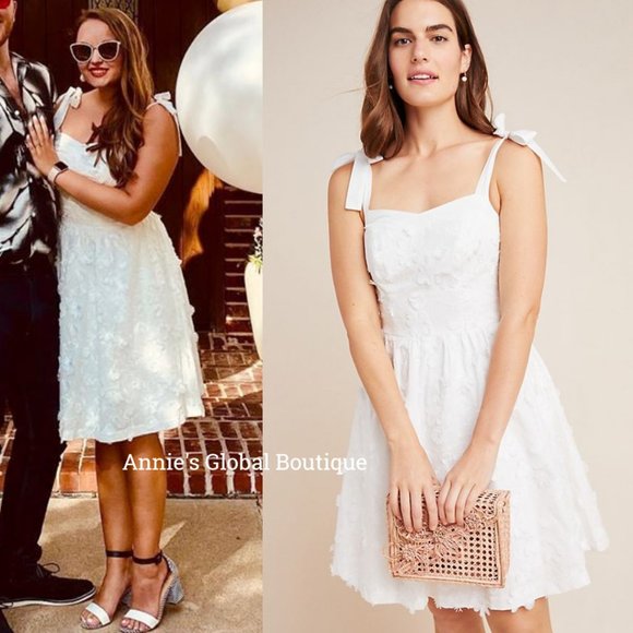 annie embroidered soft prom dress